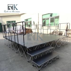 Folding Aluminum <b>Stage</b> <b>Platform</b> Portable Event Wedding <b>Stage</b> Floor Mounting Lightweight Outdoor <b>Stage</b> - Product Image 3