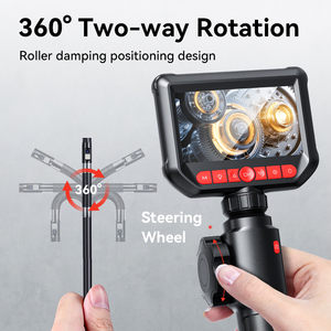 360 Lenkung Semi Rigid Water proof 4,3 Zoll 2MP Gelenk Inspektion Kanal rohr Endoskop Kamera Professional Industrial Endoskop - Product Image 2