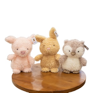 Muñecos de peluche de oso rizado pequeño de 8 pulgadas de algodón PP suave, juguetes de oveja, regalo para niños, venta al por mayor a bajo precio de fábrica, para máquinas de garras - Product Image 1