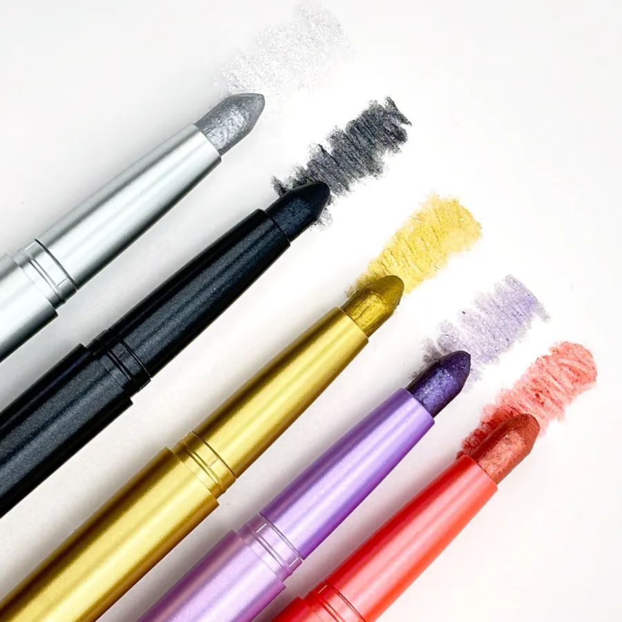 Individueller mehrfarbiger hochwertiger funkelnder Lidschatten-Stift für Fabriken  Glitzer