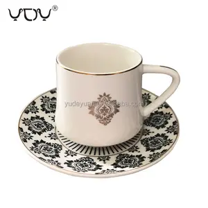 top quality wholesale price modern fine porcelain new bone china 90cc tea coffee cup saucer 12pcs set