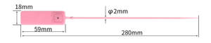 Etiqueta <span class=keywords><strong>de</strong></span> Sellado <span class=keywords><strong>de</strong></span> Plástico Desechable <span class=keywords><strong>de</strong></span> Material PP, Precio Económico <span class=keywords><strong>de</strong></span> Fábrica, 28 cm, para Paquetes Express - Product Image 4