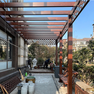 Pergola en alliage d'aluminium pour vignes, support <span class=keywords><strong>de</strong></span> plantes grimpantes, résistant à la rouille, imperméable et coupe-vent, pour <span class=keywords><strong>jardin</strong></span> et patio extérieur - Grande Vente - Product Image 5
