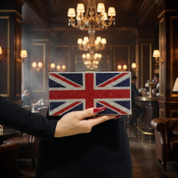 Sac à main de soirée élégant avec drapeau national et diamants, pochette de soirée, sac à bandoulière en cristal avec drapeau britannique, sac à main en strass bleu et rouge pour femme