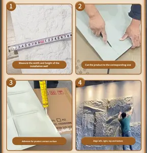 Panneaux muraux en mousse <span class=keywords><strong>de</strong></span> polyuréthane <span class=keywords><strong>Prix</strong></span> spécial Ultra-minces Imperméables Légers Directement <span class=keywords><strong>de</strong></span> l'usine Pierre artificielle - Product Image 3