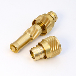Guoma Ruixiang Brass Nozzle 1.0mm Port Straight Spray Car Wash Garden Water Gun High Pressure Hose <b>Adapter</b> - Product Image 1