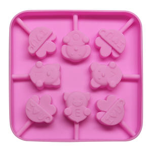 269 מפעל משלוח מדגם 8 חלל לב מערכת <span class=keywords><strong>Lollipop</strong></span> עובש סיליקון שוקולד עובש diy יד להפוך קשה ממתקי bpa חינם שרף - Product Image 4