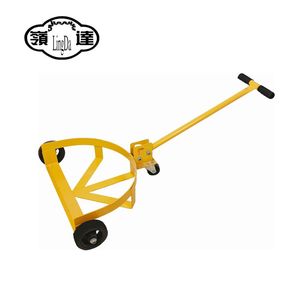 Chariot à tambour en acier à profil bas d'une capacité de 661lbs 1 roue pivotante en PU <span class=keywords><strong>2</strong></span> <span class=keywords><strong>roues</strong></span> fixes en PU tambour à baril d'huile chariot à main à rouleaux Support OEM - Product Image 1