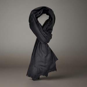 Cozy 100% Cashmere <b>Wool</b> Printed Geometric Digital Print Black Long Spring Scarf Lightweight Warm Offers Ultimate Comfort - Product Image 2