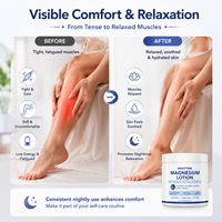 Crème apaisante à la lavande à absorption rapide pour le sommeil doux, crème au beurre de magnésium pour les pieds, les mains, les genoux