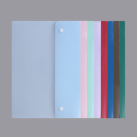 Carpeta de Archivo de Plástico PP Ecológica, Transparente Mate, de Doble Cierre Reforzado, Tamaño A4, Modelo 081502, Origen China
