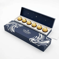 Boîte à chocolat en carton personnalisée OEM en gros, emballage de luxe pour cadeaux de mariage, boîtes à dragées pour fêtes