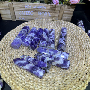 シェブロンアメジストタワー家庭装飾用夢アメジストポイントクリスタル工芸品癒しクォーツ - Product Image 4