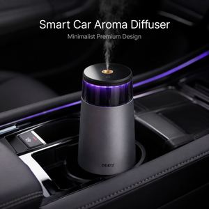 Digital Car Cup Holder <b>Diffuser</b> Smart Vibrating Sensor Electronic Perfume Atomizer Type C Charging Auto Fragrance Sprayer - Product Image 6