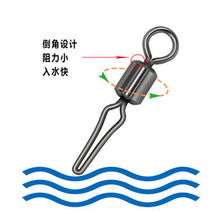 คลิปหนีบสายทองแดงสำหรับตกปลาทะเล อุปกรณ์ตกปลาทะเล ขนาด 5678 รุ่น TF 023 สีดำ ผลิตในจีน - Product Image 4