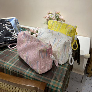 I-0839 sac de rangement de cosmétiques portable de grande capacité sac à fermeture éclair personnalisé sac de maquillage - Product Image 2