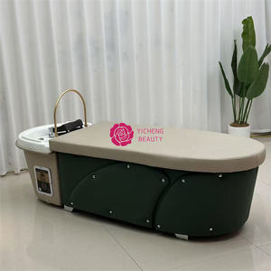 Yicheng Beauty Modern Thai Style <span class=keywords><strong>Spa</strong></span> Head Terapia de agua Cama de peluquería de belleza Cama de champú multifuncional con precio barato - Product Image 6