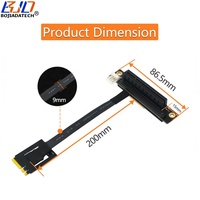 Adaptador de Extensión PCI-E 3.0 PCIe 8X a Interfaz NGFF M.2 Key A+E, 270 Grados, 20CM 30CM 40CM 50CM 60CM