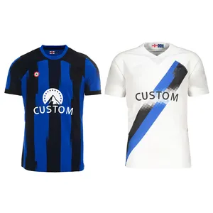 Maglia da uomo personalizzata sockcerjersey in vendita maglia da calcio Inter milano via/casa Thai qualità giocatore di Club versione Sport calcio