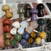 Pierre naturelle de 35mm, cristal minéral, Agate, Quartz, champignon de guérison, décoration de la maison, Aquarium, décoration artisanale, accessoires d'ornement