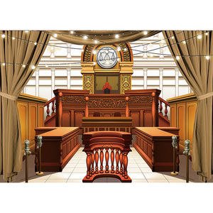 Fond <span class=keywords><strong>de</strong></span> photographie classique en bois sur le thème du Tribunal, pour fête sur le thème du <span class=keywords><strong>droit</strong></span>, jeu d'investigation, décorations <span class=keywords><strong>de</strong></span> toile <span class=keywords><strong>de</strong></span> fond photo, bannière personnalisable - Product Image 1