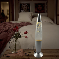 Projecteur LED universel clignotant avec prise USB en verre pour décoration intérieure contemporaine, entrée 5V, taille moyenne, pour usage en pièce.