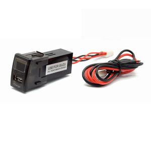 ที่ชาร์จ <span class=keywords><strong>USB</strong></span> 1 พอร์ต 12V 24V พร้อมโวลต์มิเตอร์ ไฟสีแดง ชาร์จเร็ว - Product Image 4