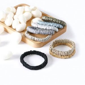 Coleteros de Satén de Seda con Logotipo Personalizado para Mujeres y Niñas, Estilo Europeo-Americano, Ecológicos, Gigantes, Elásticos - Product Image 2