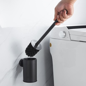 <span class=keywords><strong>Brosse</strong></span> de toilette ronde noire dorée multi couleurs personnalisée en gros <span class=keywords><strong>brosse</strong></span> de toilette murale suspendue avec support - Product Image 2