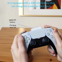 Control inalámbrico para PS5, batería externa, clip trasero externo, banco de energía