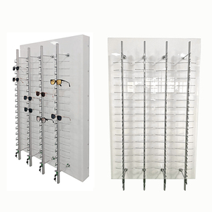 Tùy chỉnh LED thắp sáng Acrylic kính hiển thị đứng Wall Mount Kính mát hiển thị giá có thể khóa quang khung hiển thị thanh - Product Image 6