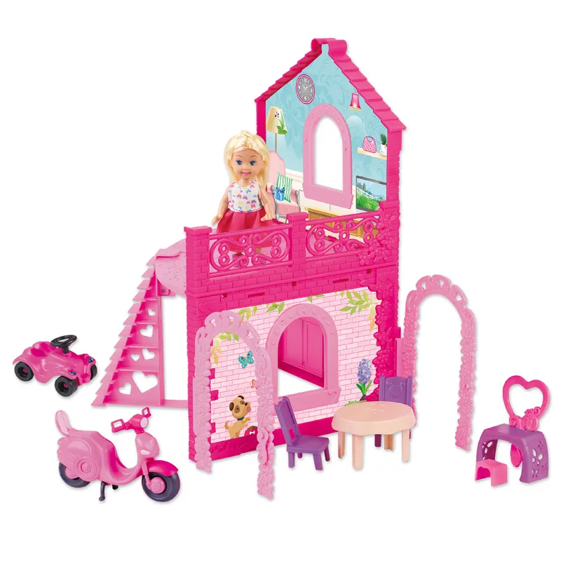 Umwelt freundliches Vinyl Baby Doll House Set Modell Spielzeug für den Verkauf