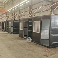Maison préfabriquée pliable en acier industriel de luxe sur mesure de Guangzhou