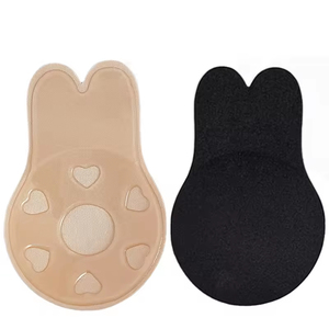 Khỏa thân Silicone thỏ cánh hoa pasties sexy dành cho người lớn trang trí núm vú bao gồm <span class=keywords><strong>Push</strong></span>-Up Tính năng dây đeo dây loại cup Logo nút - Product Image 1