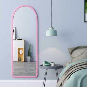 Yurtta Modern Metal raf tam vücut hareketli çerçeve el yapımı çok fonksiyonlu tam uzunlukta çevre dostu kırılmaz zemin ayna - Product Image 6