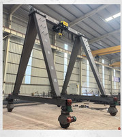 Grue mobile réglable 1-3 tonnes, petite et portable, avec palan électrique et engrenages