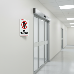 Panneau d'interdiction sonore en aluminium robuste - 10"x7" résistant aux UV, panneau d'avertissement silencieux pour bureau, école, hôpital - Product Image 5