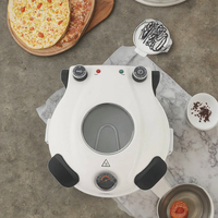 Offre Spéciale de cône de pizza de chapati de crêpe électrique de coquille automatique commerciale de double couche avec la casserole