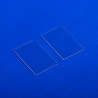 Lámina de Cuarzo Natural Transparente Personalizada al por Mayor, Ventana de Cuarzo Fundido UV, Placa de Cuarzo Transparente Delgada, Corte Perforado