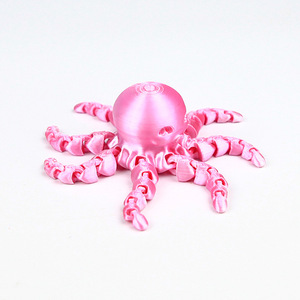 Figura de Pulpo Impresa en 3D de 12 cm con Articulaciones Flexibles para Decoración de Escritorio de Oficina en Casa, Adorno de Mesa con Forma de Animal Marino, Juguete de Regalo Ideal - Product Image 5