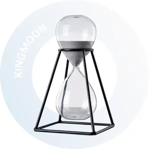 Wholesale Price Creative Customizable 30 Minutes Sand Timer Hourglass with Metal Stand