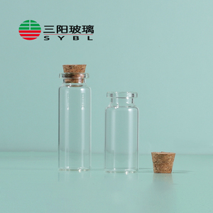 Mini <span class=keywords><strong>Botellas</strong></span> de Vidrio Transparente de 3ml, 5ml, 6ml, 7ml, 10ml, 15ml, 20ml, Frascos con Tapón de Corcho <span class=keywords><strong>para</strong></span> Regalo, Proveedor de Frascos con Tapón de Corcho - Product Image 2