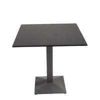 Table de meuble Commercial pour restaurant, plateau en bois avec pied en métal, table à manger carrée RT-863