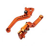 Palancas de Freno Hidráulicas para Motocicleta PBRabbit de 22 mm y 7/8'', Juego de Palancas de Embrague y Freno Ajustables de Aluminio CNC Universal