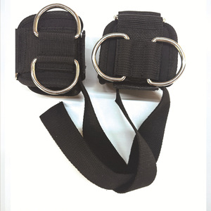 สายรัดข้อมือยกน้ำหนักแบบกำหนดเองพร้อมห่วงรูปตัว D สำหรับฝึกยกน้ำหนัก สายรัดออกกำลังกาย สายรัดครอสฟิต สายรัดข้อมือสำหรับออกกำลังกายในยิม สายรัดข้อมือสำหรับเพาเวอร์ลิฟติ้ง - Product Image 3