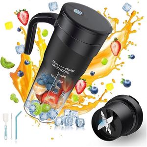 16 Oz Rechargeable Self Cleaning <b>USB</b> Portable Blender with <b>Mini</b> Design for Outdoor & Car Use Ultra for Blades - Product Image 3