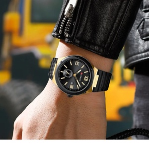 Montre à quartz pour homme CURREN 8471 moderne avec cadran secondes et date-jour, bracelet en acier inoxydable, montres-bracelets minimalistes - Product Image 5