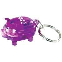 Porte-clés LED en acrylique en forme de cochon lumineux, animaux mignons, cadeaux promotionnels d'entreprise, cadeaux pour événements, logo personnalisé