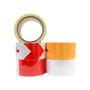 High quality red and white Automotive Road Adhesive Safety Supplier Reflective Adhesive Tape