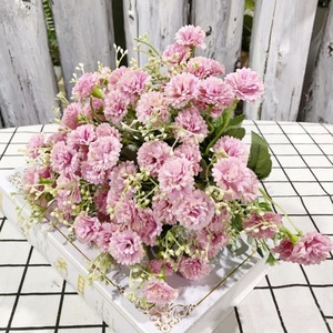 Flores Artificiales de Color <span class=keywords><strong>Lila</strong></span> para Decoración del Hogar, 20 Pequeños, <span class=keywords><strong>Hortensia</strong></span>, Clavel, Decoración Suave para Boda - Product Image 2